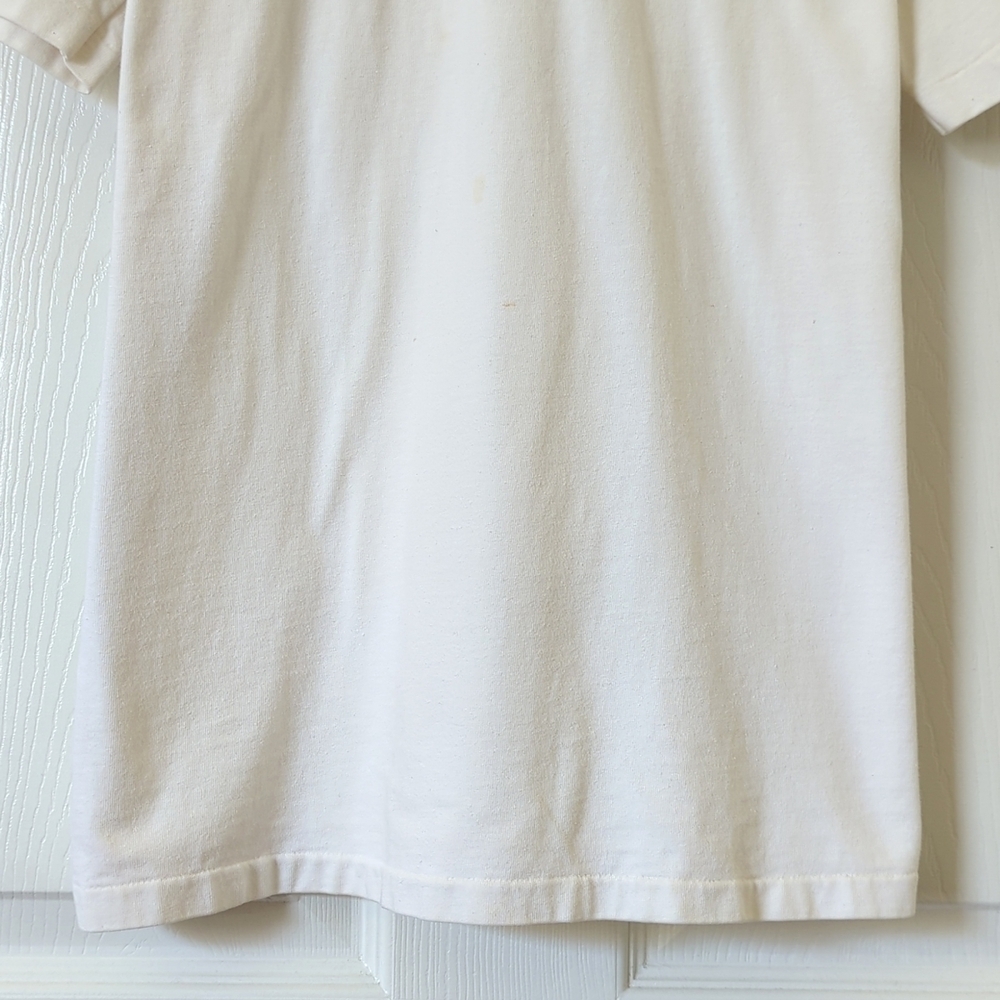 Hefty 90's Vintage Alaska Embroidered Short Sleeve Crewneck T-shirt White Large - Picture 6 of 10